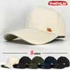 Unisex Designer Minimalist Printed Cotton Baseball Cap With Large Head Circumference Hard Top Outdoor Casual Sport Sun Hat
