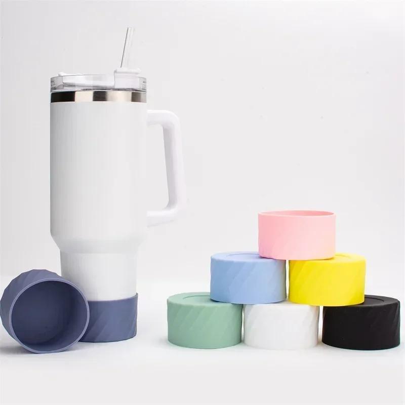 4Pcs Silicone Spill Proof Stopper Protective Boot Accessories Set for Most 40oz Water Cup and Straw Covers Reusable Cup Tool