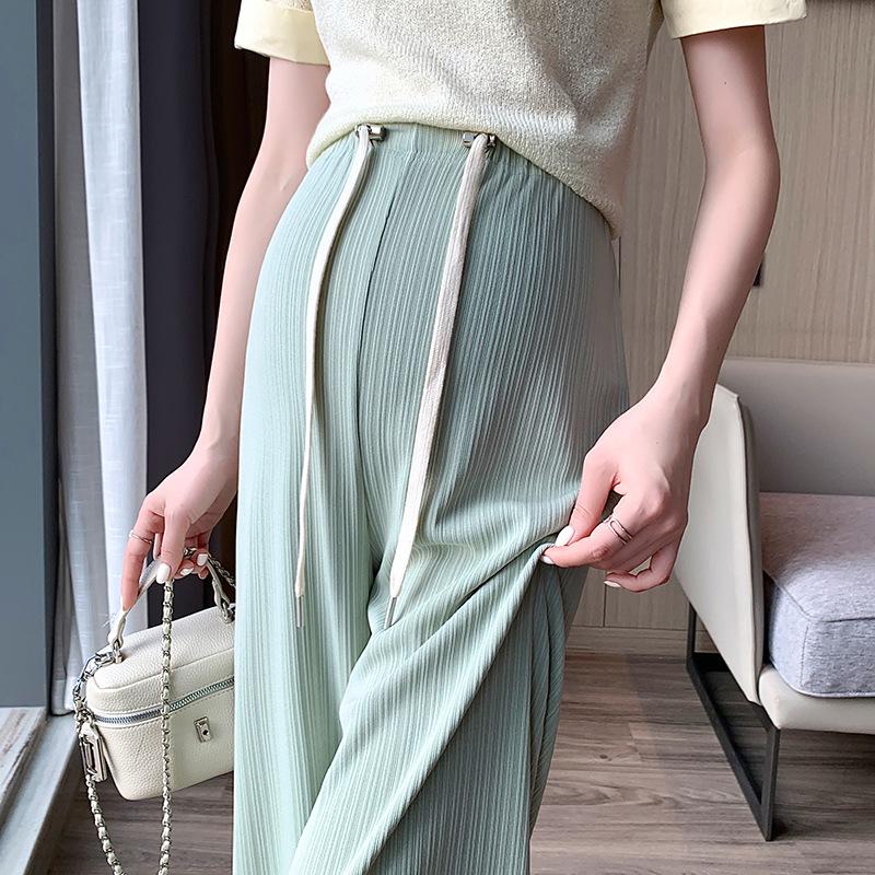2026 Spring/Summer Maternity Wide-Leg Pants – Thin Style, Belly-Friendly Medium