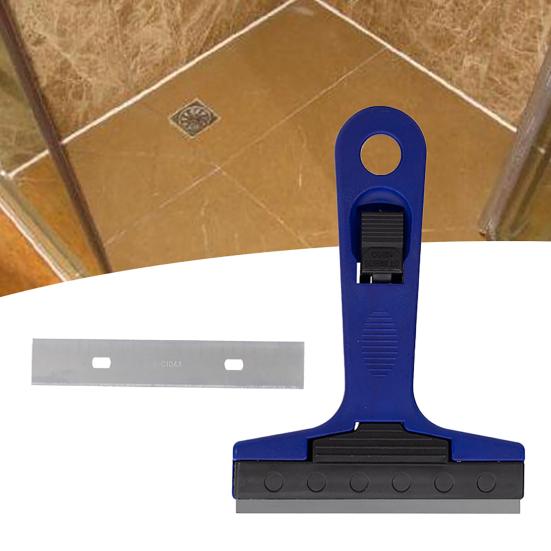 12ks Přenosná škrabka na žiletku Závěsný otvor Ruční nářadí odolné proti opotřebení Kompaktní plast Čistá škrabka Odstraňování lepidla