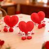 3D Printed Heart-Shaped Decorative Ornament, Shaped Desktop Desk Entryway Decoration, Valentine's Day Gift
