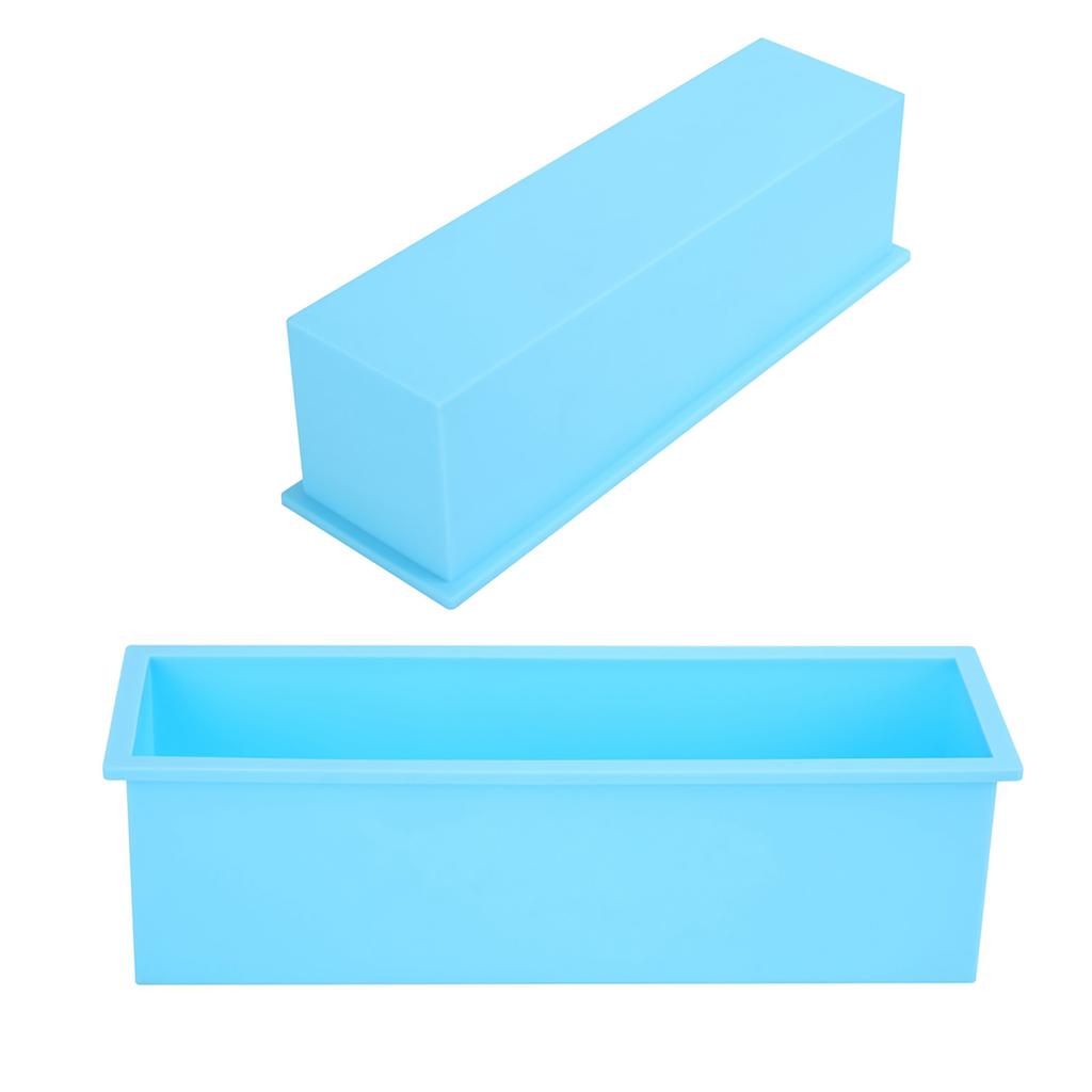1200ML Rectangle Silicone Soap Mold DIY Toast Mould Making Box Tool