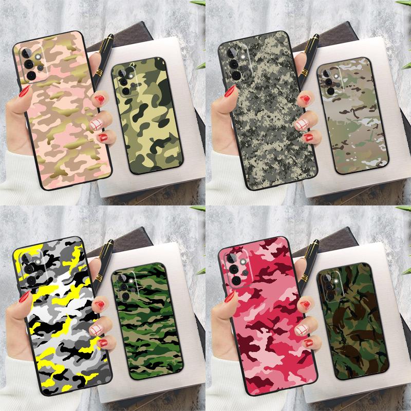 Camo Tarnmuster Hülle Für Samsung Galaxy A55 A35 A25 A15 A53 A33 A13 A51 A71 A12 A32 A52 A14 A34 A54 Abdeckung