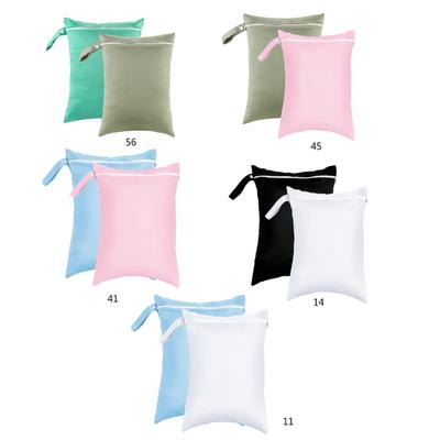 2 Pcs Nappy Bag Reusable Laundry Bag Wet Dry Bag Waterproof Storage Bag Yoga Gym Bag for Travel and Fitness