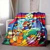 1pc Mario Soft & Warm Flannel Blanket, Multi-Purpose Throw Blanket for Couch, Sofa, Office, Bed, Camping, Travel 138