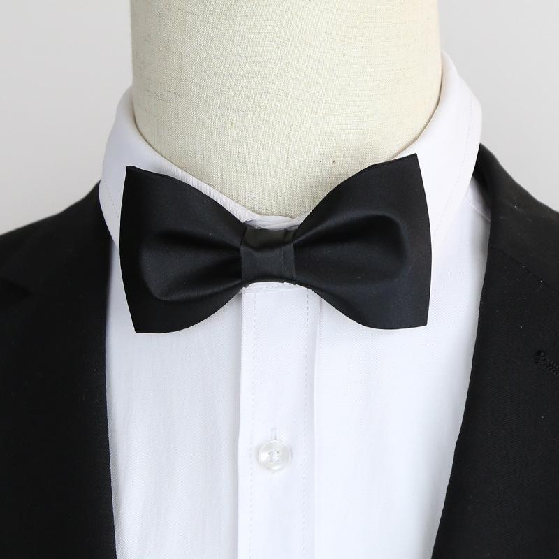 Black Men'S Bow Tie Groom Best Man Mc Host Dress Suit Burgundy Trendy Bow Tie Blue