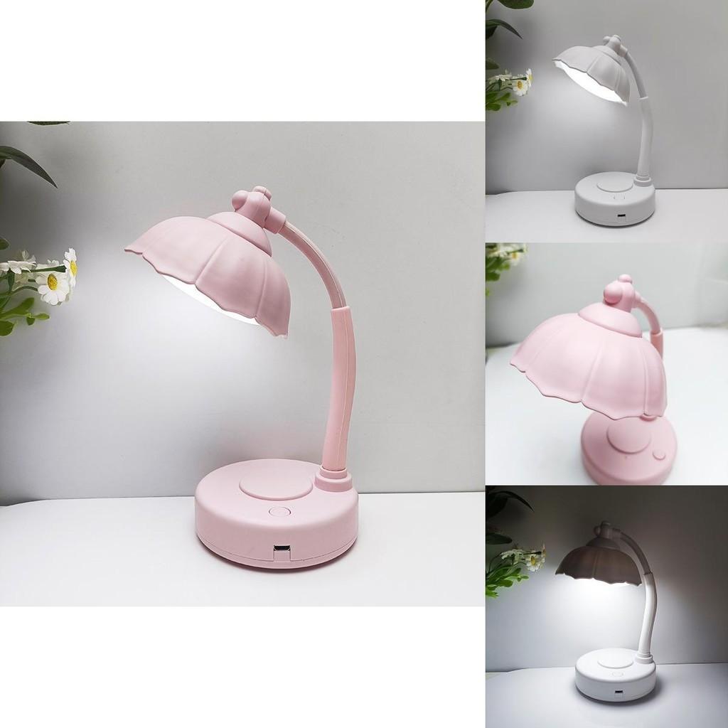 Flower Shaped Cute Usb Charging Desk Lamp For Childrens Manual Diy Charging Usb