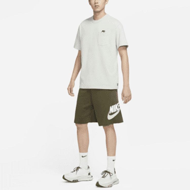 Nike As Nike Sportswear Spe Ft Alumni Short Logo 'Olive Green' Men's DM6818-326