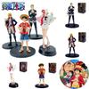 Limited Edition Red One Piece Movie Figures Monkey D. Luffy Roronoa Zoro Sanji And Usopp 18cm Pvc Toys