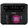 CUISINART Oil-Free Fryer - Airfryer AFD10OBLE - Capacity 10.4L - Double Baskets - Black - 2400W