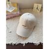 Spring And Summer Simple Letter Embroidery Cap, Versatile Style, Small Face, Large Brim, Sunshade Baseball Cap