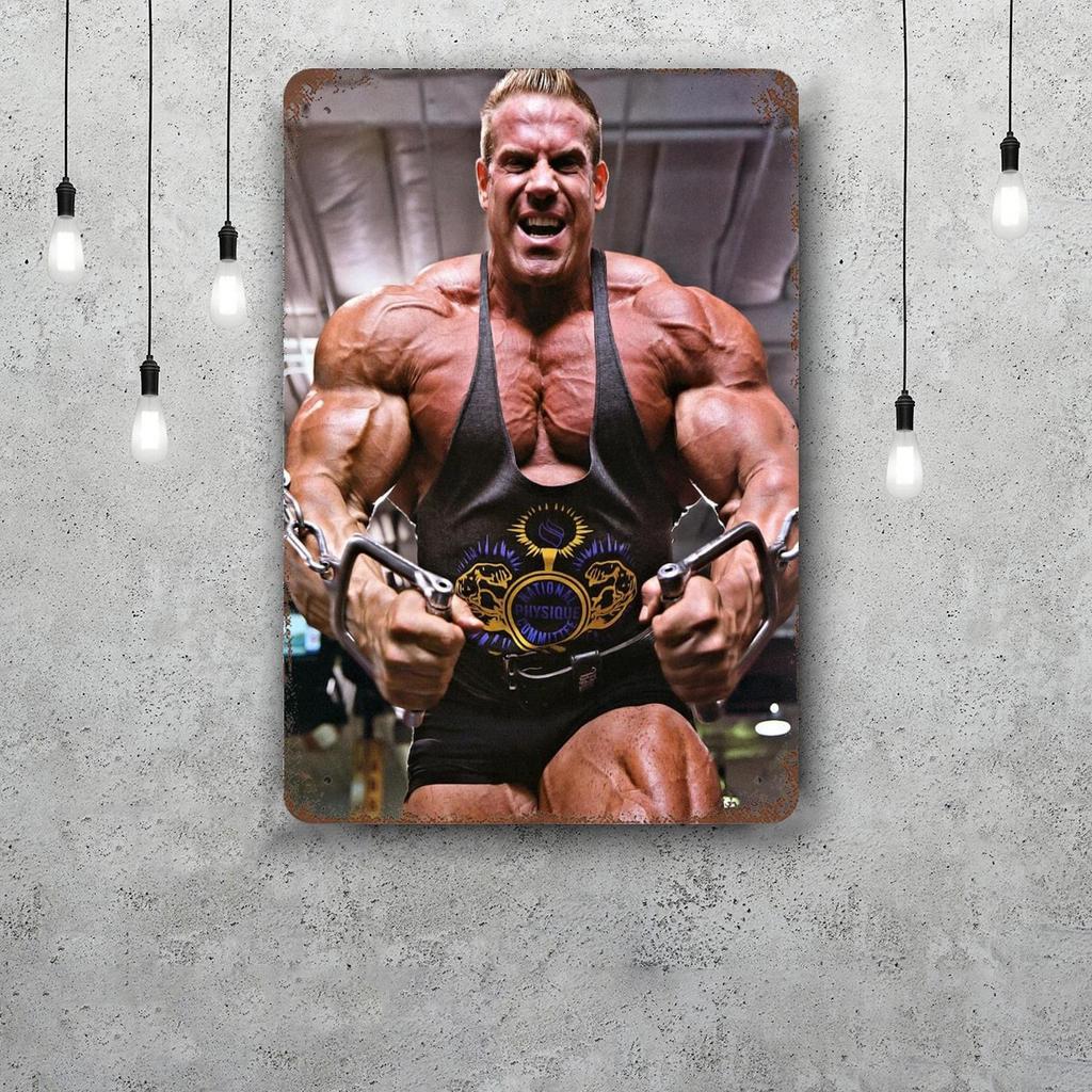Jay Cutler Bodybuilder Vintage Metal Tin Signs Posters Decor Retro Metal Plaque Wall Art Decor for Garage Bar