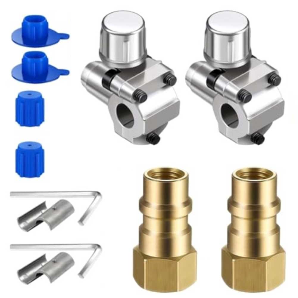 Sale Newest High Quality Air Conditioning Filling Valve Quick Coupling For R134a Conversion Adapter Kit Replacement Car Accessor China Mainland