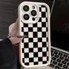 Personalized Grid Pattern Phone Case For IPhone 16 15 14 13 12 11 Pro Max 16pro 15pro 14pro Shockproof Soft Case