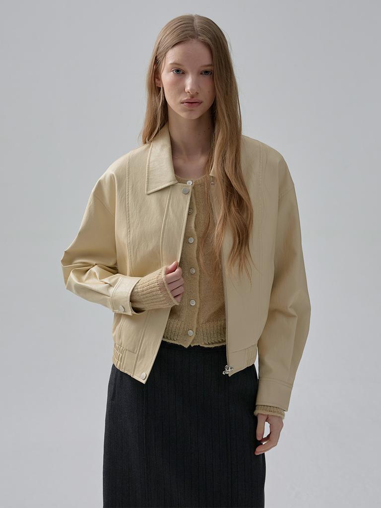 MOAT Mohair Sheer Cardigan (Butter Beige)