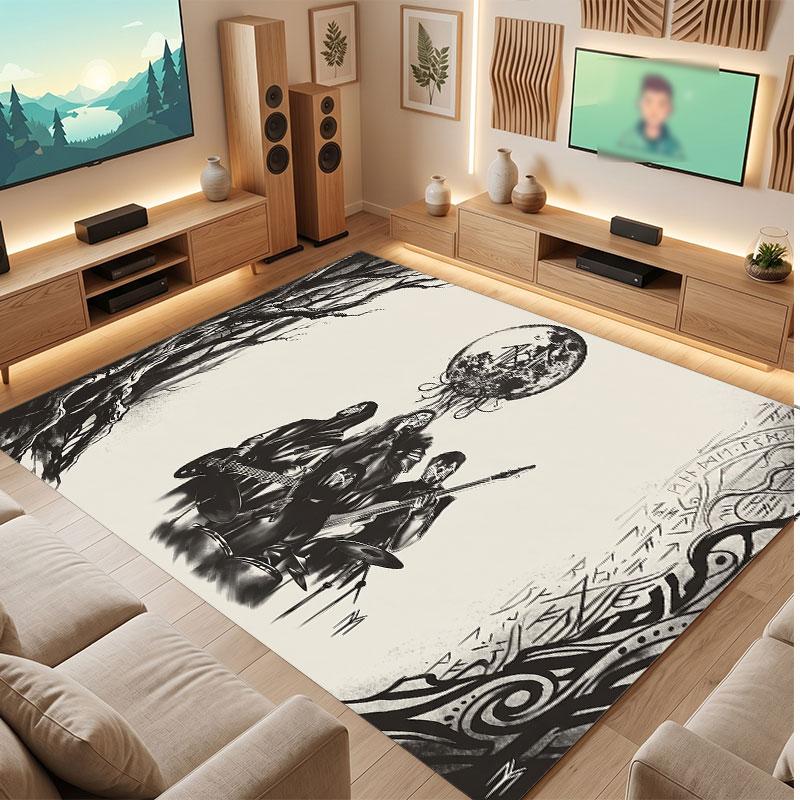Sleep Token Rug Soft Thick Non Slip Floor Carpet for Bedroom Living Room Home Decor