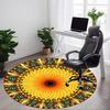 1pc Sunflower Mandala Chair Carpet for Office Non-Slip Mat for Office - Decorative Floor Mat  Yy251030247