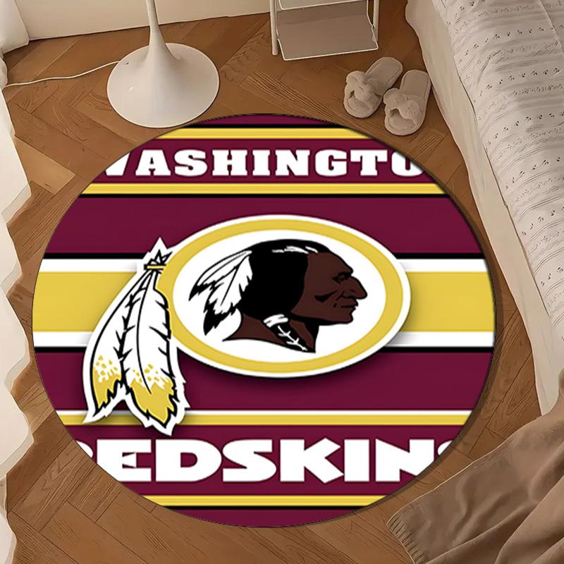 Washington Redskins Round mat, Anti-slip Circle Carpet Chair rug For livingroom,Bedroom, doormat home decor Gift Christmas Gifts