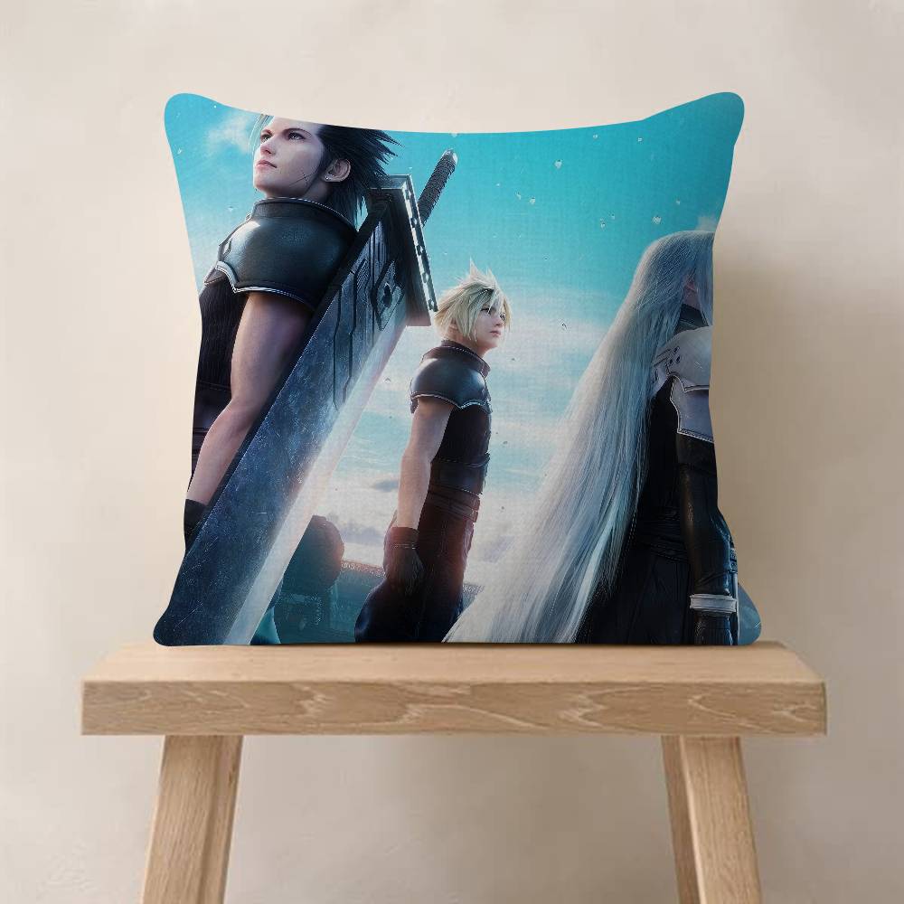 Game F-Final F-Fantasy Cushion Cover Inches Farmhouse Decor Home Throw Pillow Covers For Couch Decorations