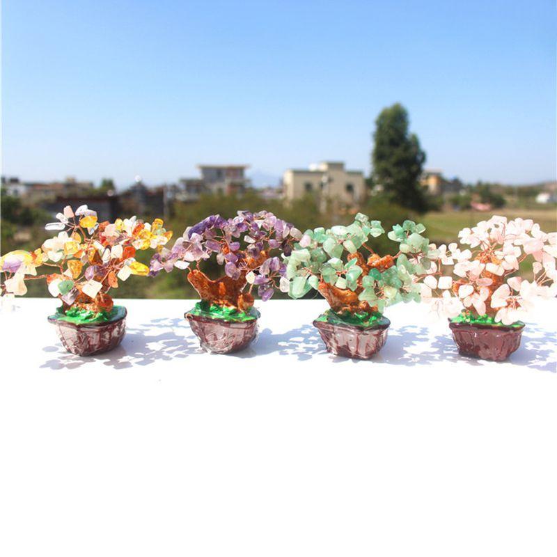Exquisite Crystal Tree Fortune Money Wealth Spiritual Lucky Tree For Prosperity And Abundance
