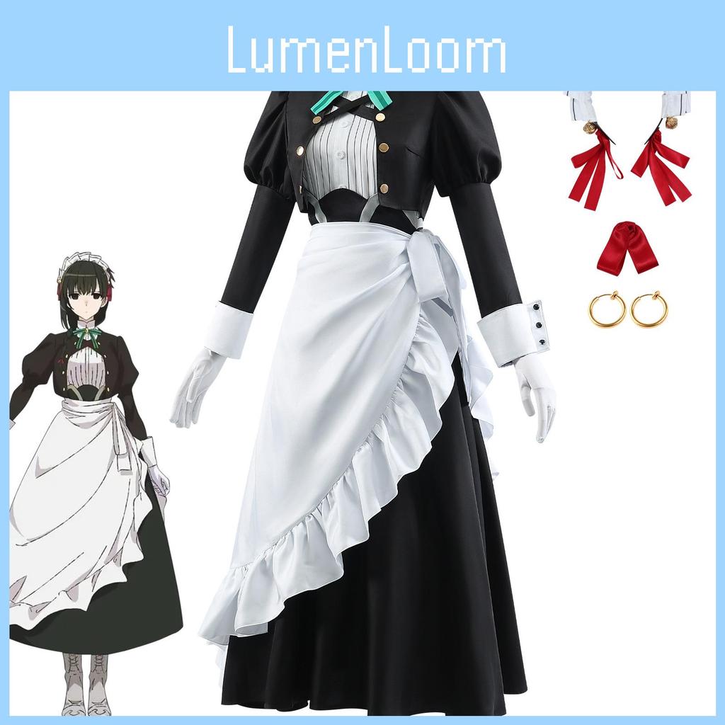 Stunning Anime Cosplay Outfit Of Mei Mei The Assassin Maid In Elegant Snow Design