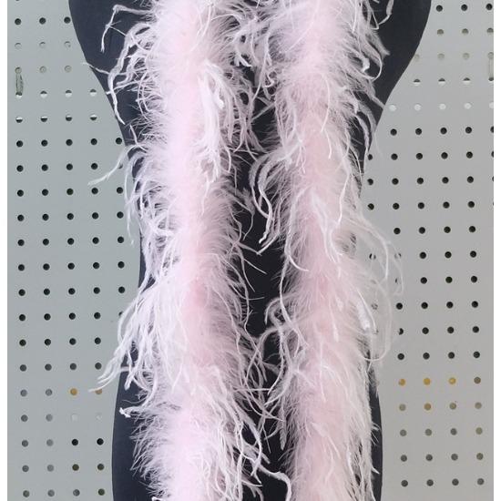 DIY 2 Meter Flauschige Straußenfederboa 1-lagig Dick Hochwertige Federboa Schal für Hochzeitskleid Dekor Maßgeschneiderter DIY Schal