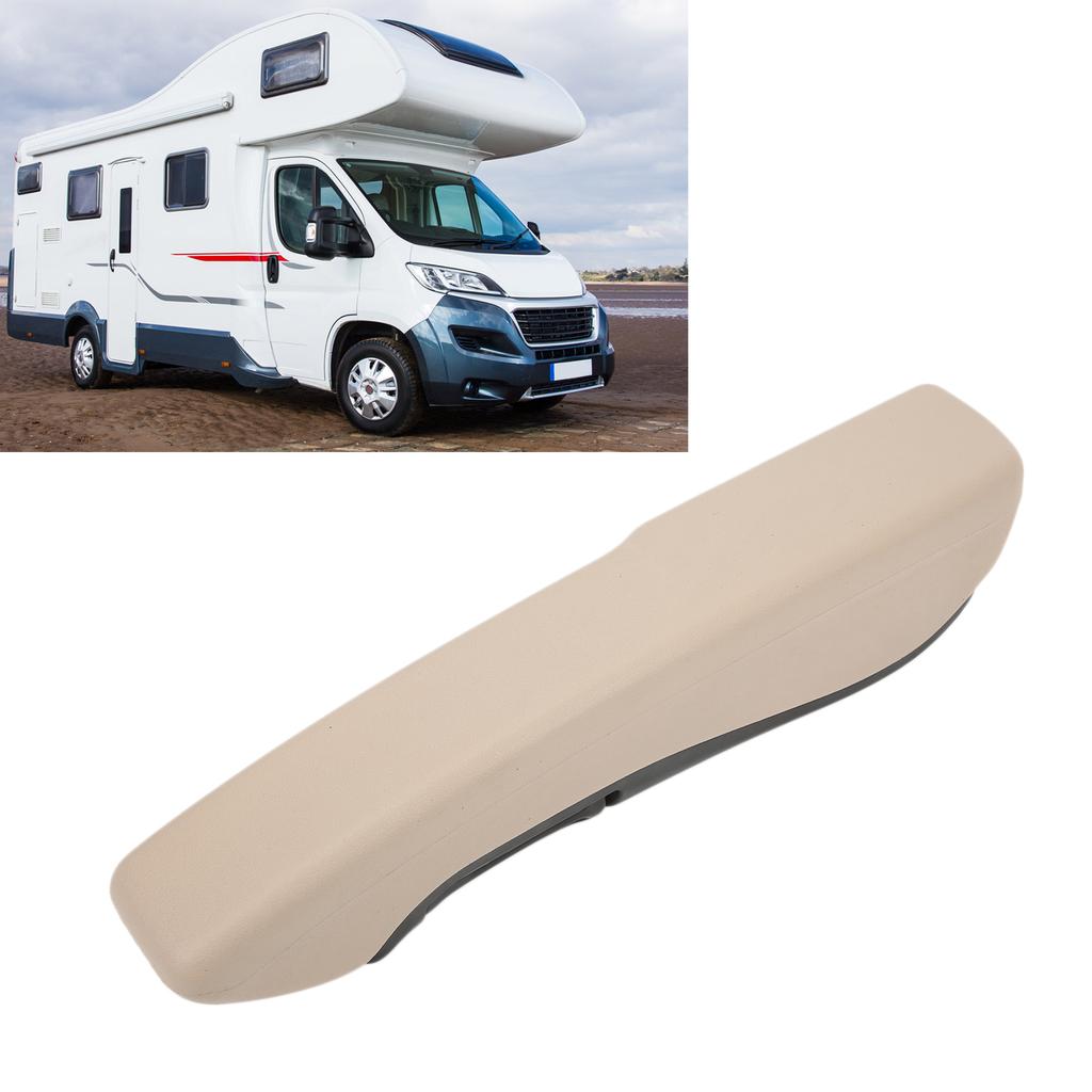 Adjustable Car Seat Armrest Beige Left Hand Arm Rest Universal for Trucks Vans Trailer