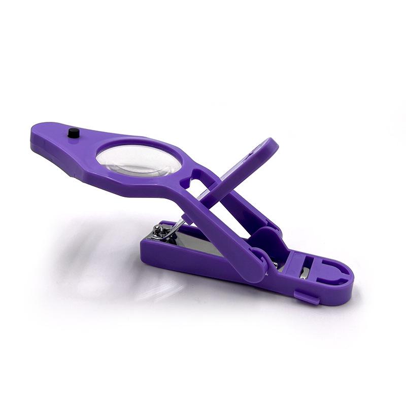 Large Anti-Splash Nail Clippers with Magnifying Glass & Light for Kids & Elderly