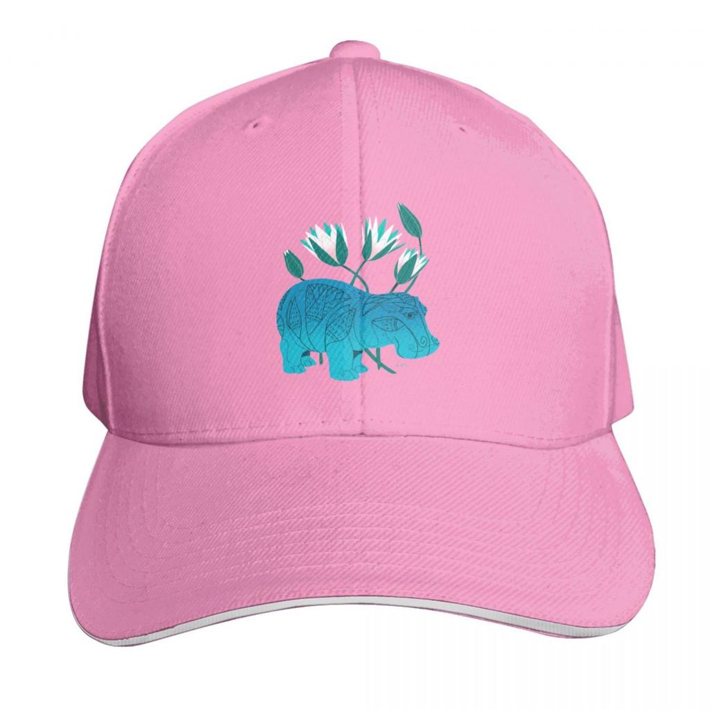 Faience Hippo Floral Artefacts Baseball Cap Luxury Hat Sun Caps Ball Cap Golf Hat Genuine Unisex Golf Wear Womens