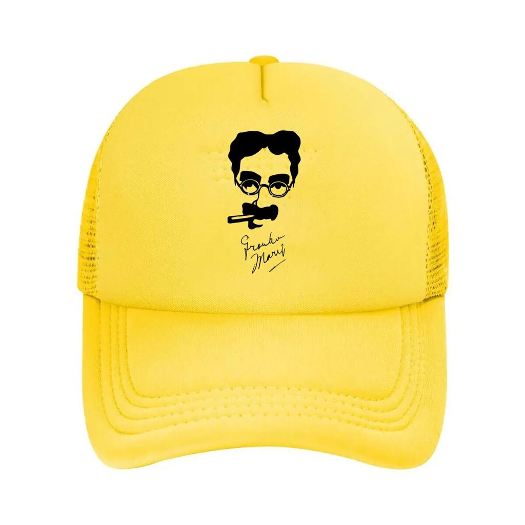 Silhouette Portrait of Grandpa Marv Mesh Baseball Cap