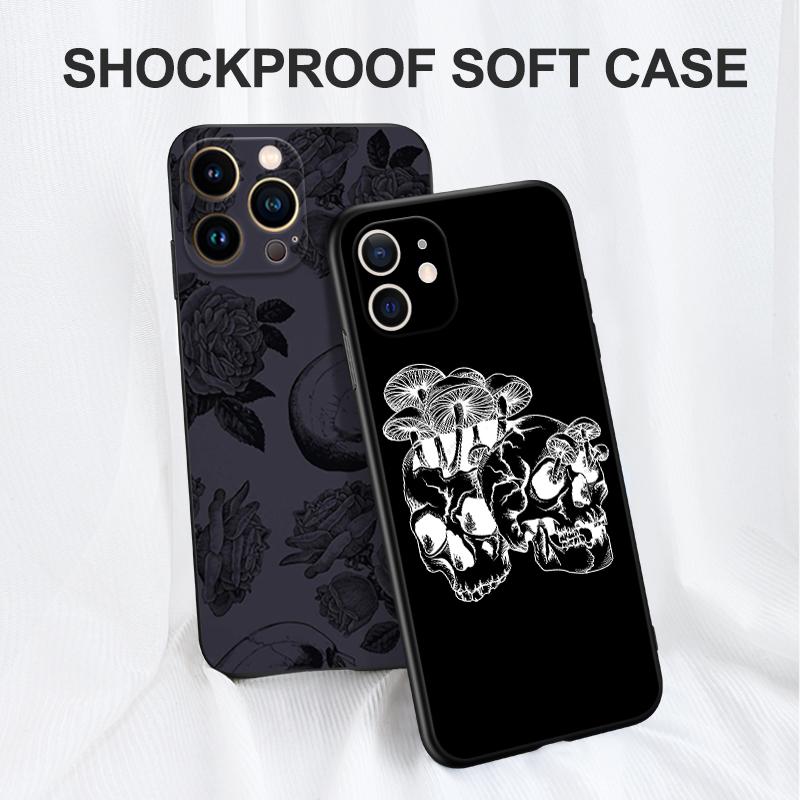 Black Tpu Case for Iphone 14 13 12 11 Mini Pro MAX 5 5s Se 2020 6 6s 7 8 Plus X 10 XR XS Cover Get In Loser