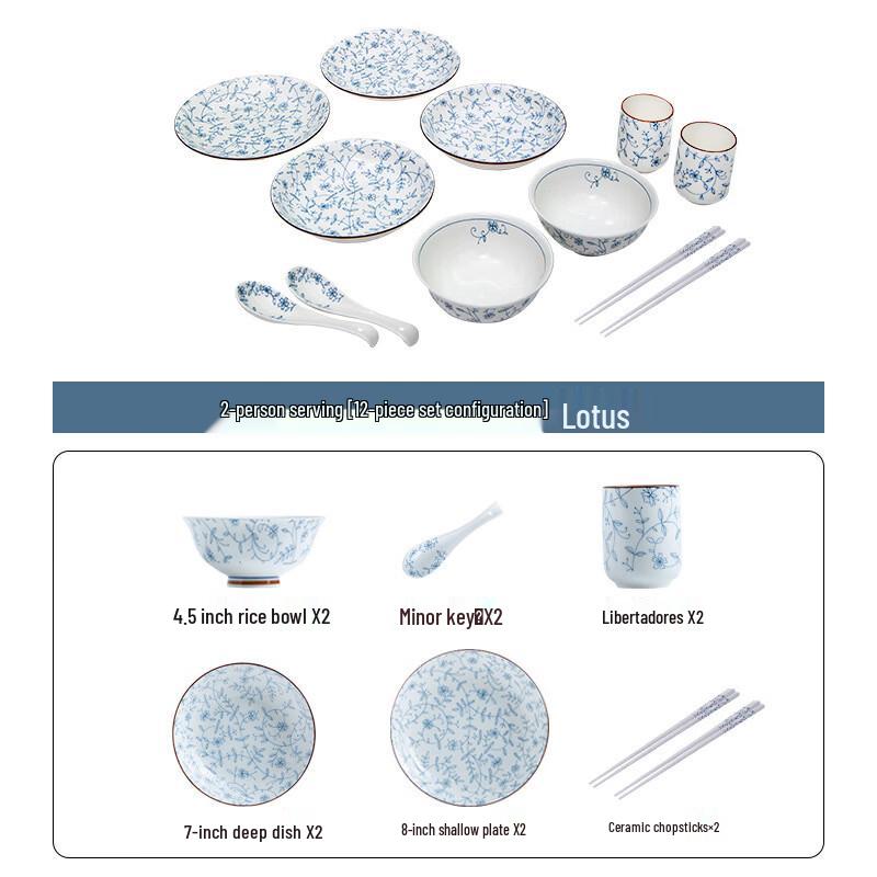 

Modo Lanka 12-Piece Japanese Ceramic Dinnerware Set