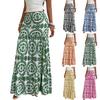 Women's Bohemian Print Midi Skirt for Casual and Beach Wear