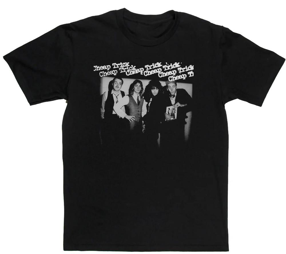 

SALE Vintage Cheap Trick Debut Album Cotton Black Full Size Men Women Shirt Unisex T-Shirt 5XL різнокольоровий