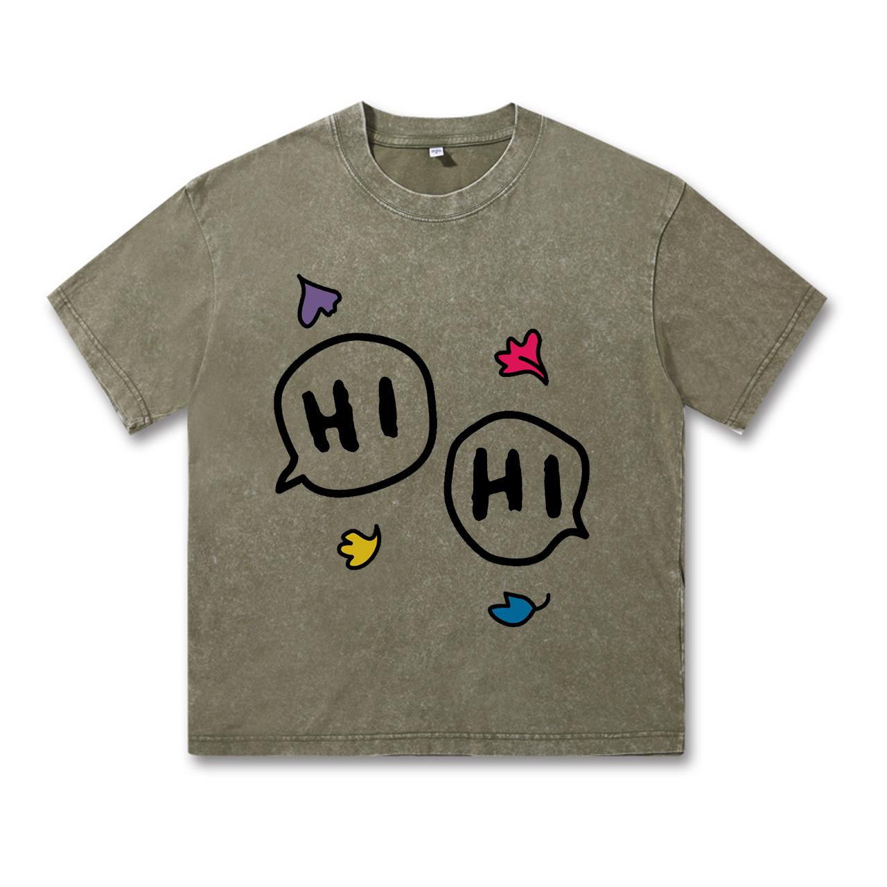 

Футболка Heartstopper Hi Oversize Женская футболка Одежда Футболка Heartstopper Hi Женская футболка Ретро-стираемая винтажная футболка 3XL