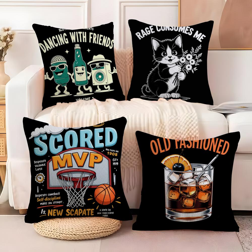 Retro Print vintage Pillow Case Home Living Room Decoration Linen Pillow Cases Cushion Cover