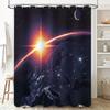 Rideau de douche Galaxie Espace Univers Nébuleuse Ciel étoilé Décoration intérieure Salle de bain Tissu Imperméable Art mural