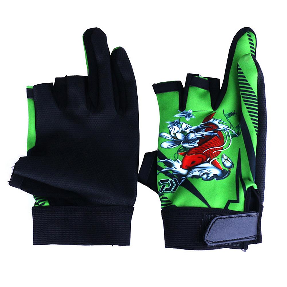 Elastic Non-slip Breathable Wear Resistance 3 Finger Appearing Riding Gloves