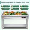 Commercial Stainless Steel Electric Heated Food Warmer & Display Table