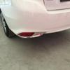 For Toyota Vios/Yaris sedan 2017 2018 ABS Chrome rear fog lamp Light Covers Frame Trim accessories Car Styling