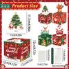 Pattern Christmas Themed Paper Box Set Holiday Decoration Props Gift For