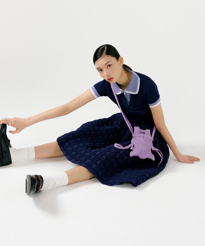 Pleatsmama Mini Crossbow Bag Lavender