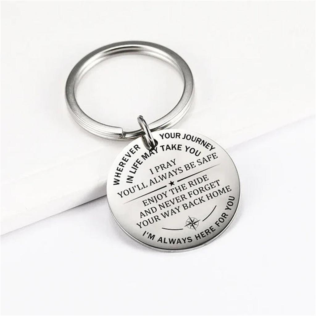 I Pray You'll Always Be Safe Keychain, Key Pendant Accessories Decoration Metal Pendant Keychain, Gift For Men And Women