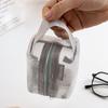 Durable Nylon Transparent Storage Bag Square Breathable Mesh Storage Pouch Lightweight Data Lines Organizer Home Use