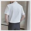 Men’s High-End Short-Sleeve T-Shirt: Lightweight, Half-High Collar, Solid Color, Ideal for Spring and Autumn.