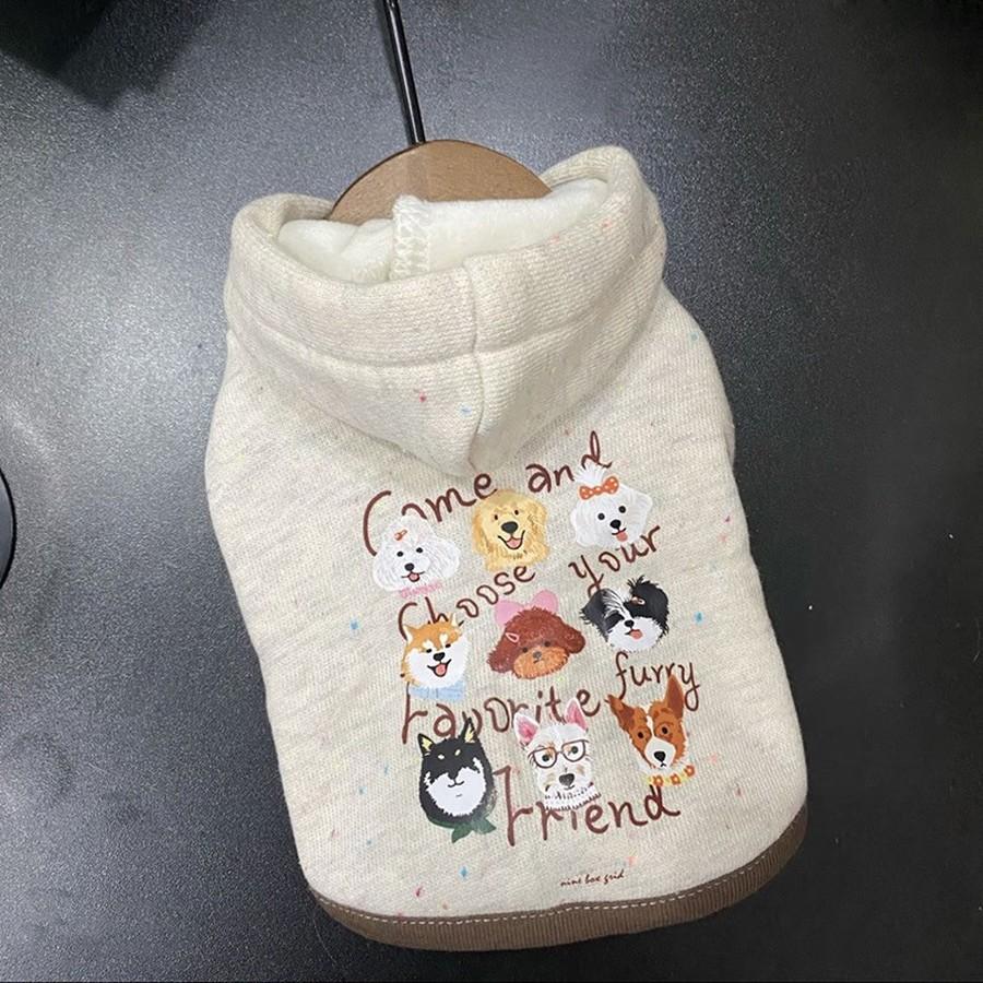 Pet Dog and Cat Fleece Hooded Sweater for Winter