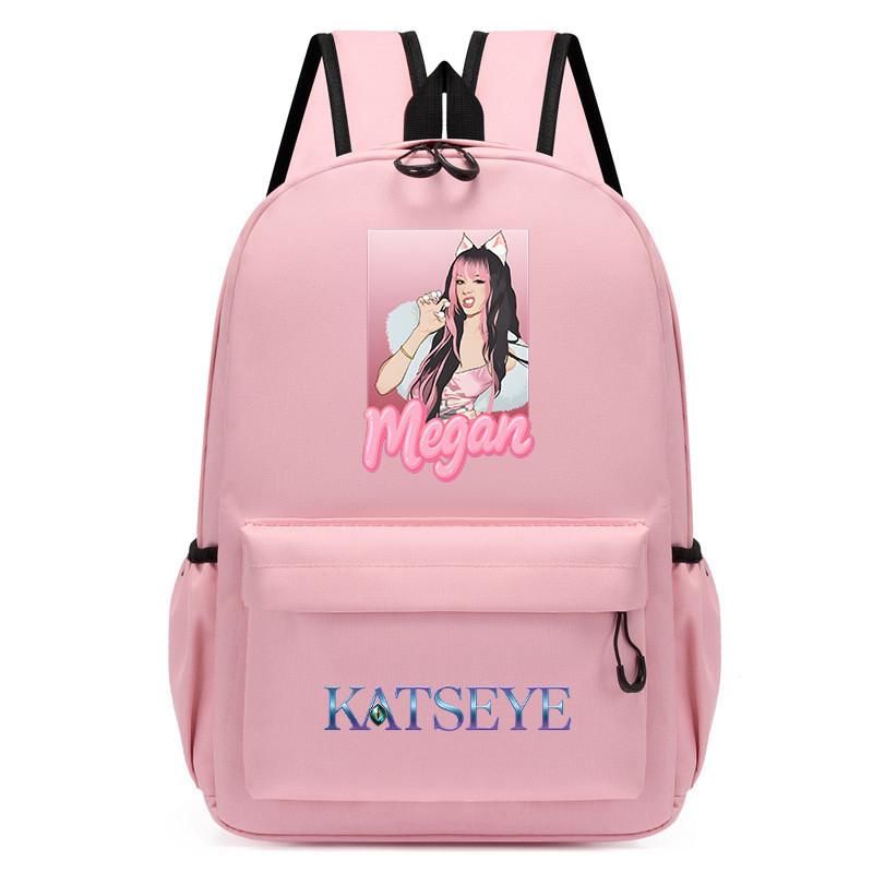 

60123-7 Boys Girls KATSEYE Printed Backpack Student School Lightweigt Waterproof Small Bag