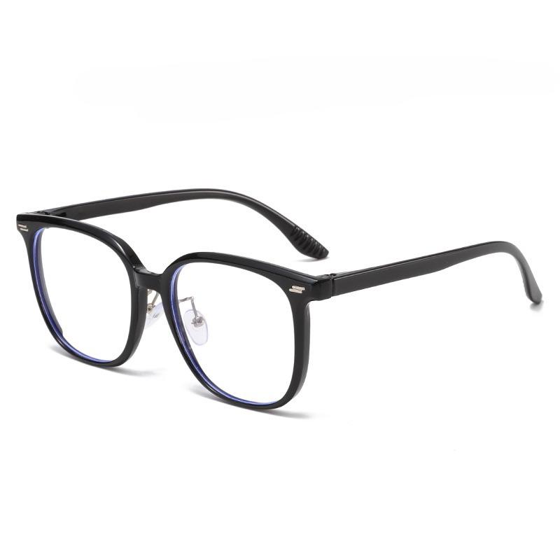 Large Square Frame HD Blue Light Blocking Reading Glasses Women's INS Style Fashion Presbyopia Glasses Trendy Decorative Eyewear