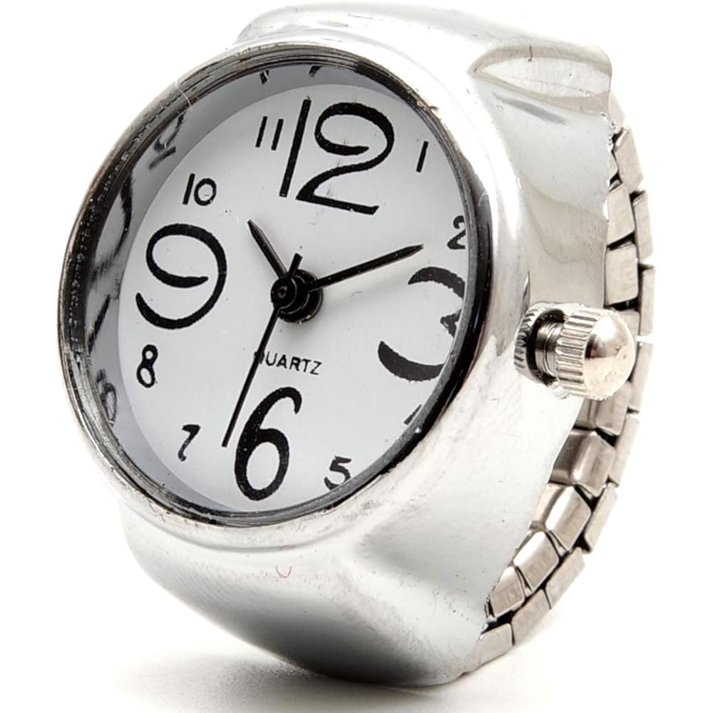 GoodsLand Simple Round Watch Ring 6 Colors Free Size Adjustable Jewelry
