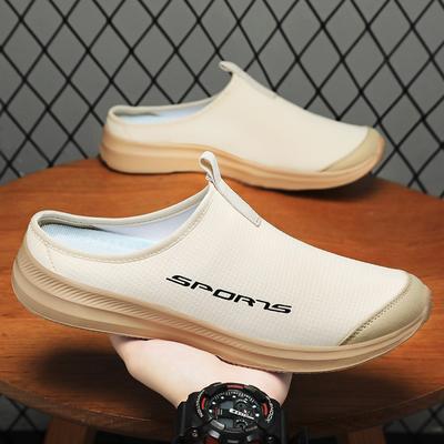 Herren Schlupf-Sportschuhe Leichte Atmungsaktive Canvas-Hausschuhe Bequeme Riemenlose Freizeit-Schuhe für Innen und Außen